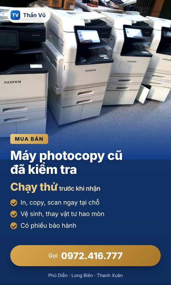 Bán máy photocopy cũ đã kiểm tra