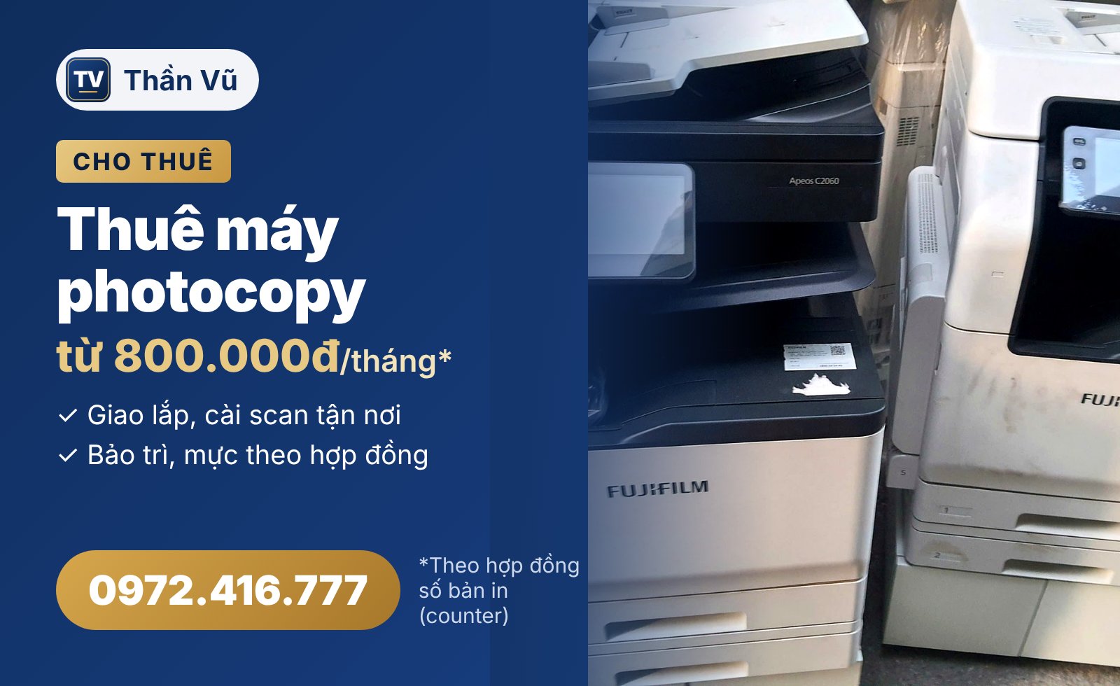 Cho thuê máy photocopy tại Hà Nội